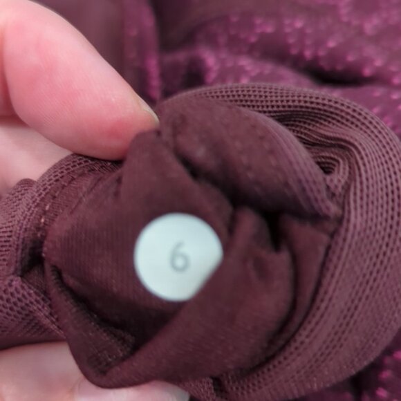 Lululemon Sweaty Endeavor Tight Star Pixel Raspberry Bordeaux Drama / Bordeaux - Picture 12 of 14